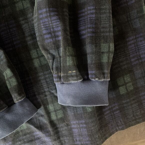 Structure Vintage Large Plaid Collar Top - Picture 5 of 7